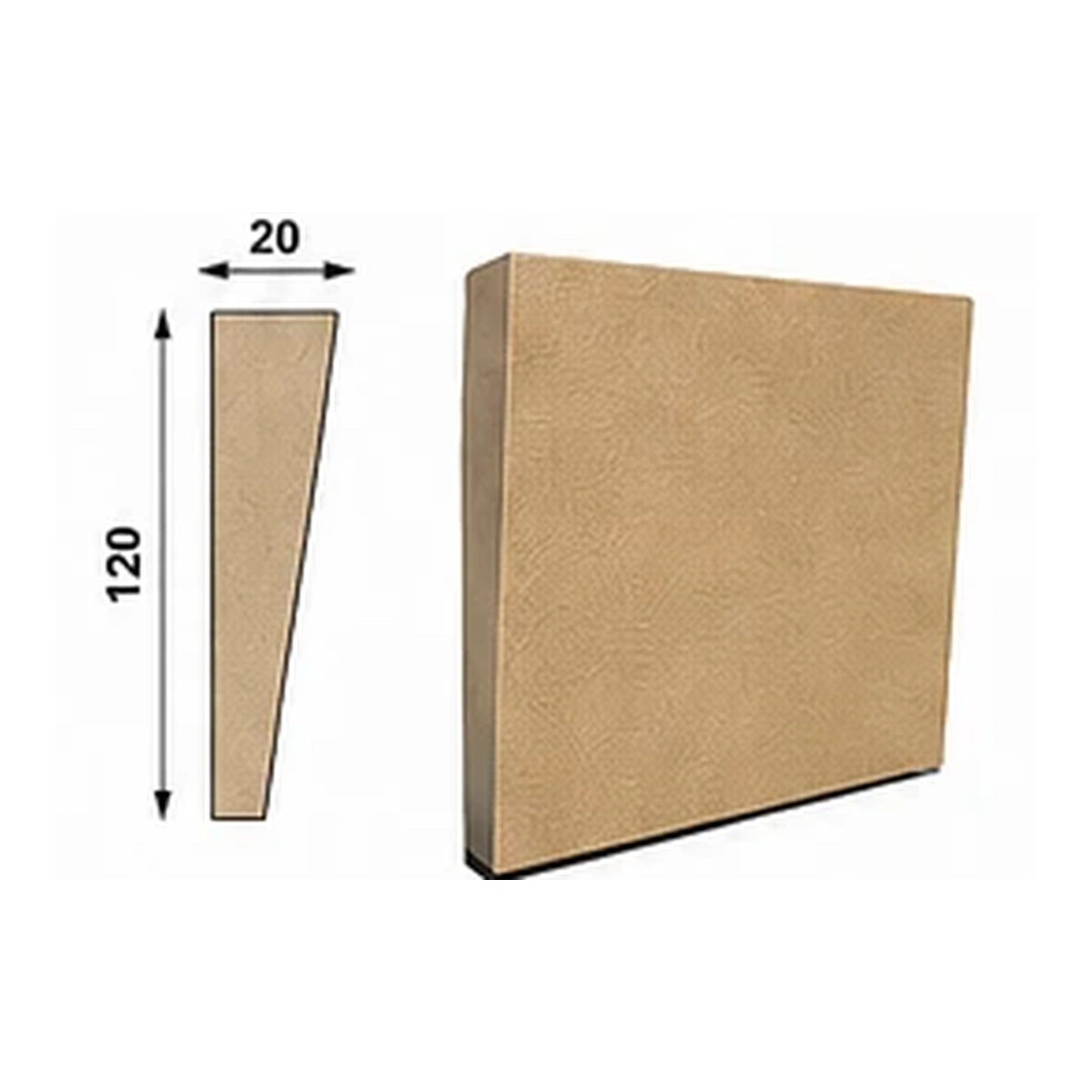 Model FV 2, dimenzije 12 × 2 cm