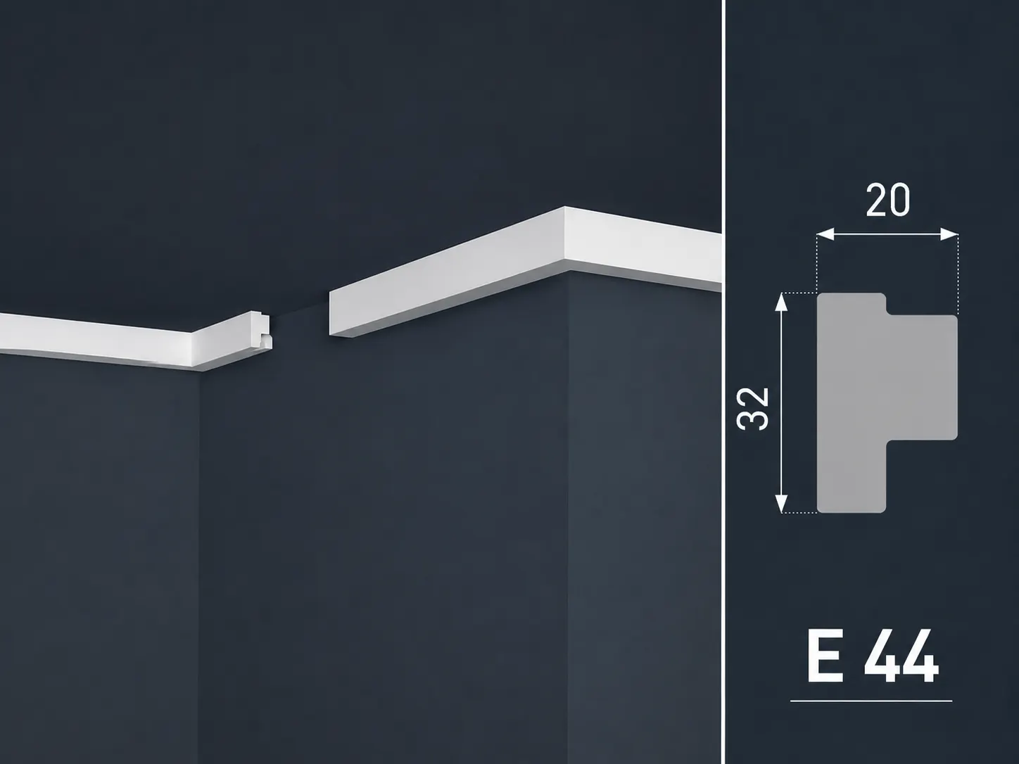 Model E 44, dimenzije 3,2 × 2 cm