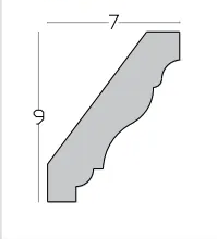 Presjek modela TROGIR, dimenzije 9 × 7 cm