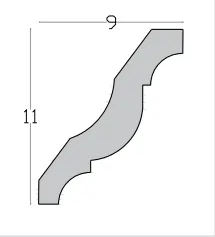 Presjek modela SENJ, dimenzije 11 × 9 cm
