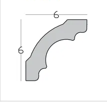 Presjek modela BEDNJA, dimenzije 6 × 6 cm