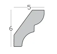 Presjek modela ČAKOVEC, dimenzije 6 × 5 cm