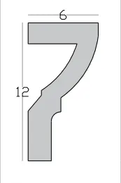 Presjek modela ZAGREB KARNIŠA, dimenzije 12 × 6 cm